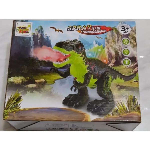 Imagem de Dinossauro Brinquedo Anda Solta Fumaça Com Luz e Som (Fumacinha)