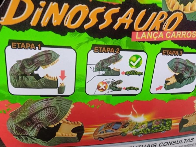 Imagem de Dinossauro Cabeça Rex Lançador  Carros  Infantil Radical