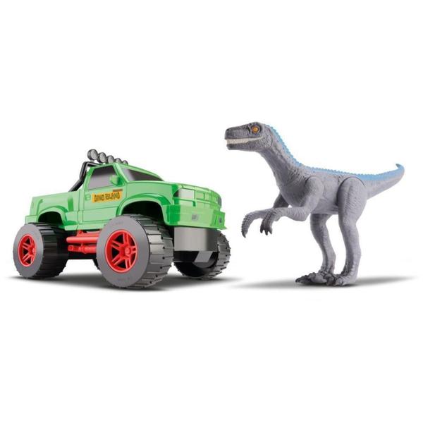 Imagem de Dinossauro caminhonete e velociraptor - SILMAR BRINQUEDOS