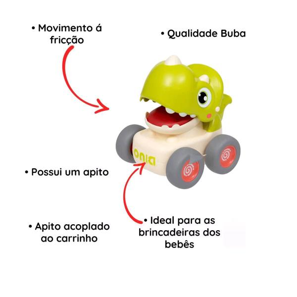 Imagem de Dinossauro Carrinho Brinquedo Bebê Infantil Menino