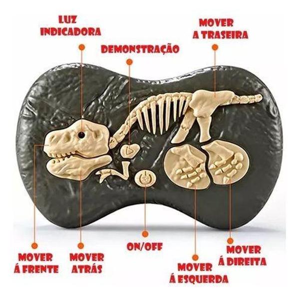 Imagem de Dinossauro Controle Remoto Dino Bots Velociraptor Polibrinq