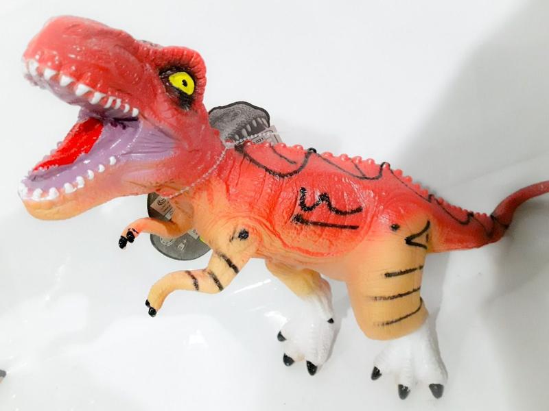 Imagem de Dinossauro de Borracha T-rex Super Grande Com Som.