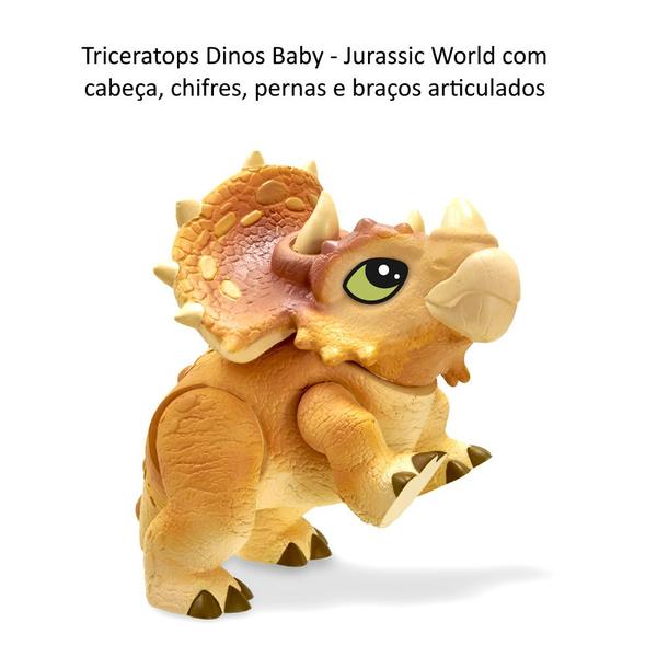 Imagem de Dinossauro de Borracha Triceratops Baby Jurassic World 