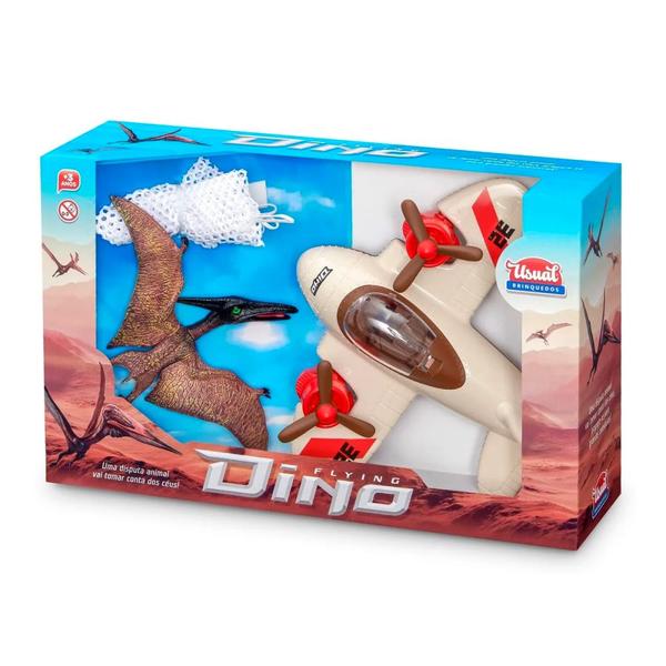 Imagem de Dinossauro de Brinquedo com Avião Articulados Usual