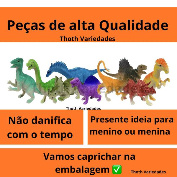 Imagem de Dinossauro De Brinquedo Kit 5 Peças Jurassic Dino