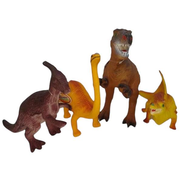 Imagem de Dinossauro De Brinquedo Kit Coleção Peças De Borracha