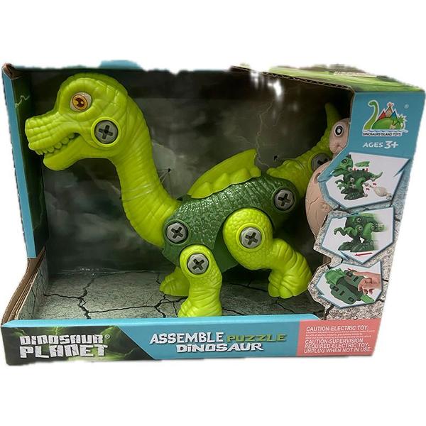 Imagem de Dinossauro de Brinquedo Monta e Desmonta Verde Claro RS046-1 - Dorémi