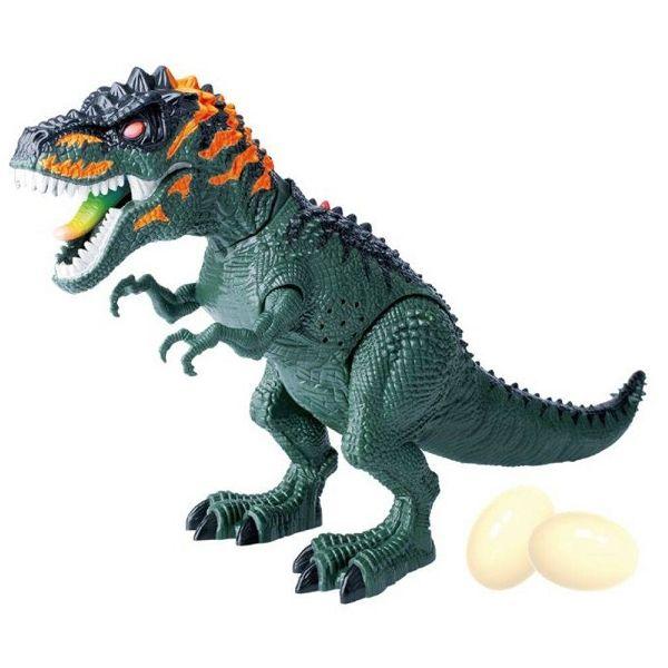 Imagem de Dinossauro de Brinquedo que Anda Faz Sons e Bota Ovo Verde