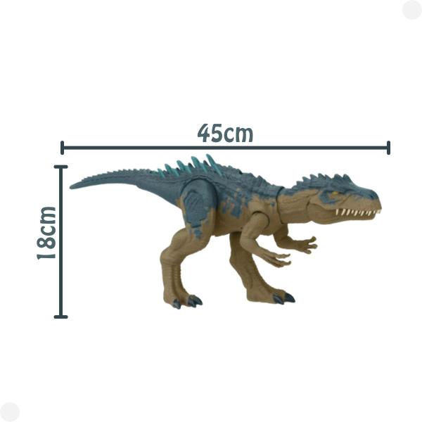 Imagem de Dinossauro de Brinquedo Ruthless Rampagin Allosaurus de Jurassic World com Movimento de Ataque e Som de Rugido HRX50 - Mattel