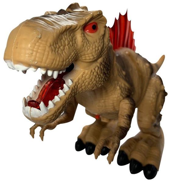 Imagem de Dinossauro de Brinquedo Tiranossauro Rex Anda Emite Som e Luz (Fumacinha)