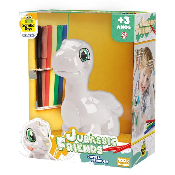 Dinossauro De Pintura Colorir Braqueossauro Samba Toys Imagem de Dinossauro De Pintura Colorir Braqueossauro Samba Toys