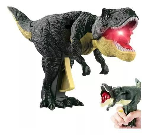 Imagem de Dinossauro Dino Aperte Gatilho Se Mexe T-rex Som Luz Tik Tok