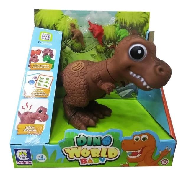 Imagem de Dinossauro Dino World Baby T Rex Marrom - Cotiplás