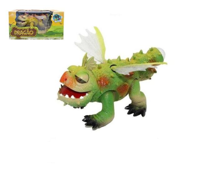 Imagem de Dinossauro Dragão Brinquedo Infantil C/ Som Luzes Movimento