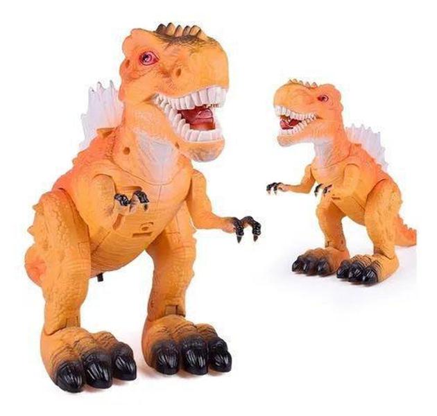 Imagem de Dinossauro Dragão Rex Som Realista Luz Movimento Show Laranja 4568 - 99 TOYS