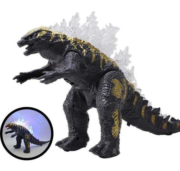 Imagem de Dinossauro Godzilla Earth Planeta Som E Luz - Cinza