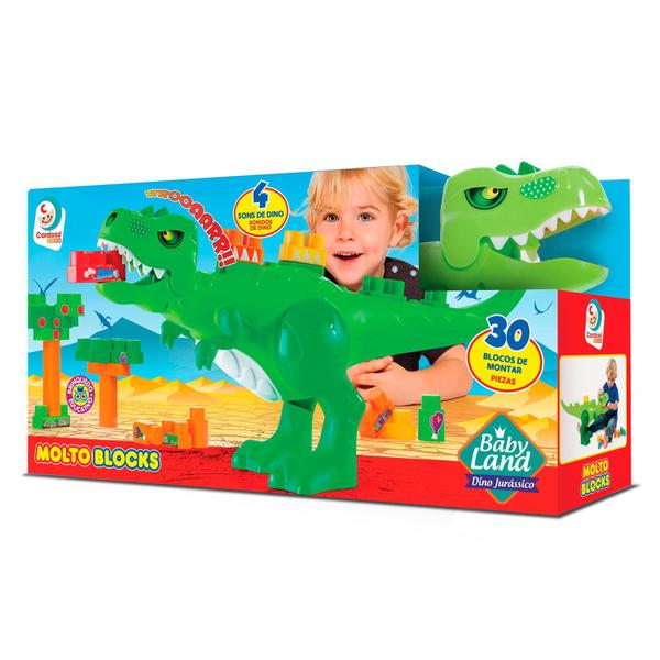 Imagem de Dinossauro Infantil Com 30 Blocos De Montar Dino Baby Land