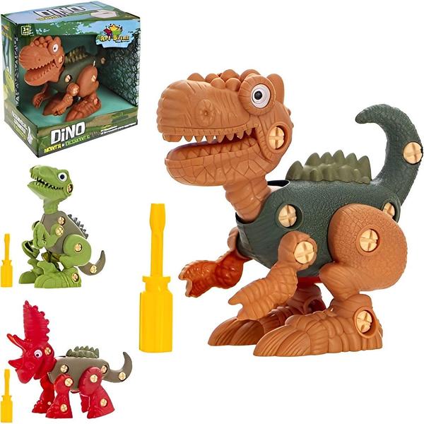 Imagem de Dinossauro Infantil Monta e Desmonta com Ferramenta