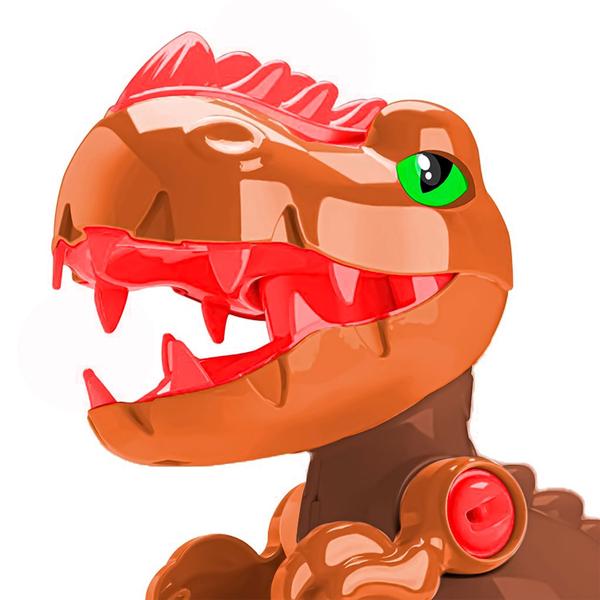 Imagem de Dinossauro Infantil Montável Toy Rex Interativo Divertido Com Chave De Fenda Samba Toys