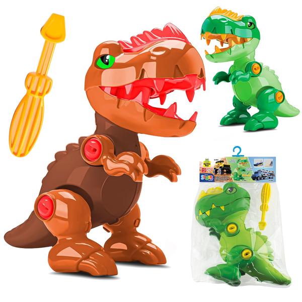 Imagem de Dinossauro Infantil Montável Toy Rex Interativo Divertido Com Chave De Fenda Samba Toys