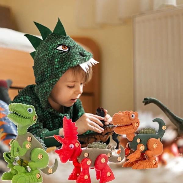 Imagem de Dinossauro Infantil Para Montar E Desmontar Com Ferramenta