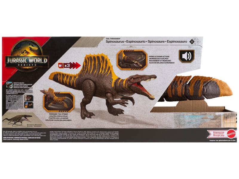 Dinossauro Jurassic World Rebirth Tail Thrasher Dinossauro de