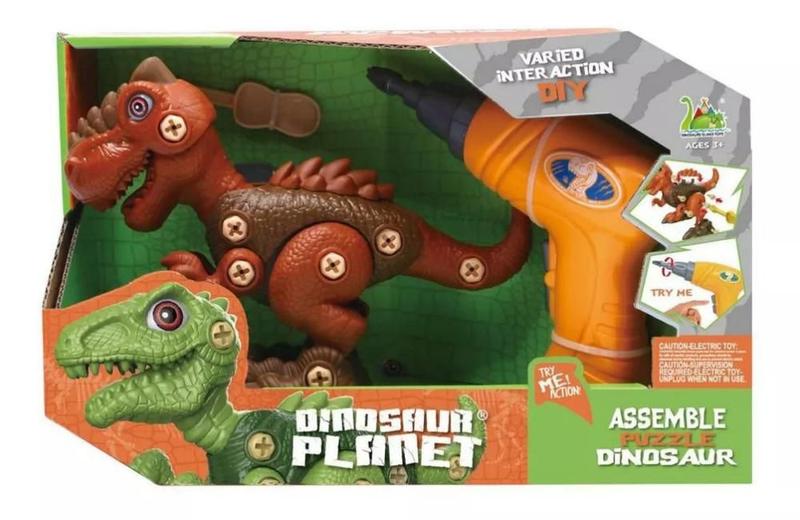 Imagem de Dinossauro Marrom Jurassic Fun com Ferramentas - Multikids BR1462