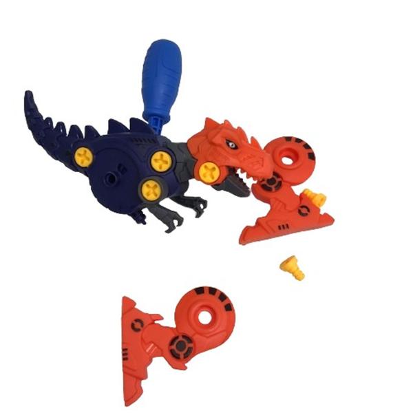 Imagem de Dinossauro Monta e Desmonta brinquedo Didático com Acessório Play Monte Para Meninos