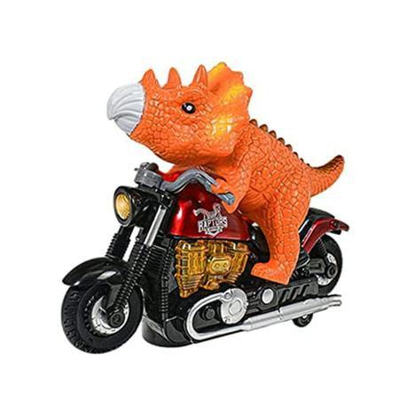 Imagem de Dinossauro Motoqueiro Luz e Som Anda de Moto Rex Eletrônico