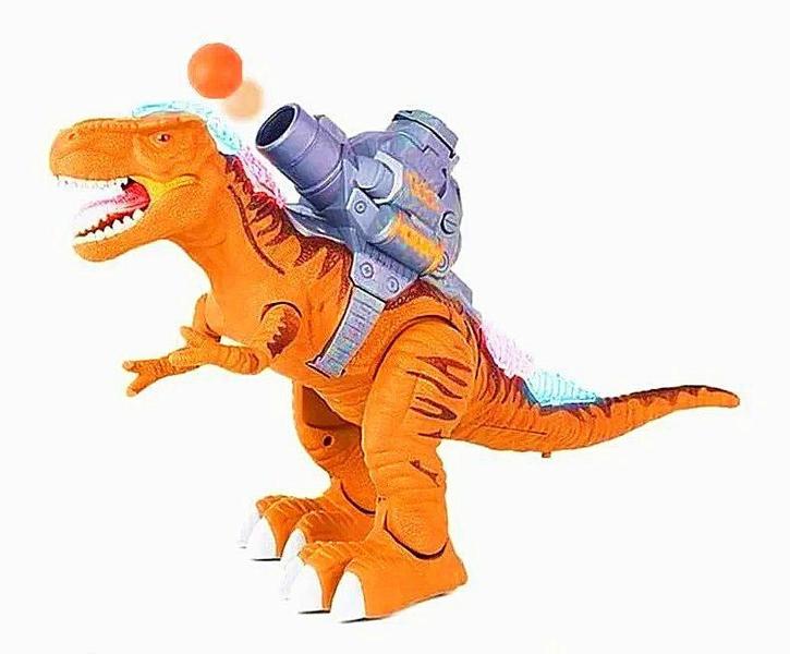 Imagem de Dinossauro Musical de Brinquedo Lança Bolas com Som e luzes