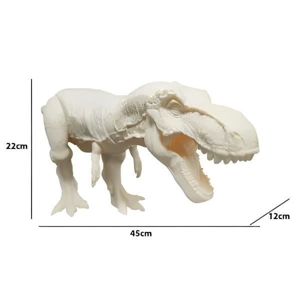 Imagem de Dinossauro Para Colorir Com Kit 6 Tintas e Pincel Miketa