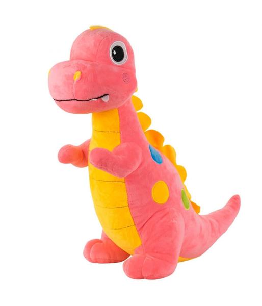 Imagem de Dinossauro Pelúcia Infantil Decoração Fofinho Rosa 44cm