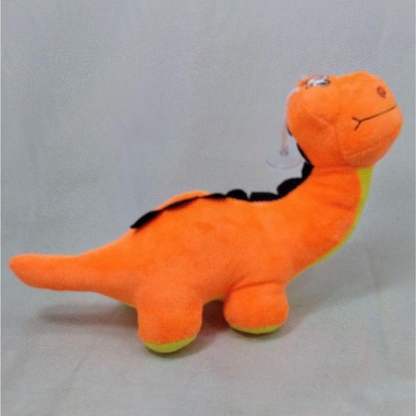 Imagem de Dinossauro Pelúcia Laranja 26 Cm Comprimento