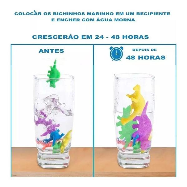 Imagem de Dinossauro Que Cresce Na Água Bicho Animal Em Gel Brinquedo Divertido Crianças