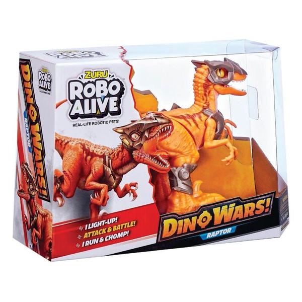 Imagem de Dinossauro Raptor Com Armadura Robô Alive Anda de Verdade