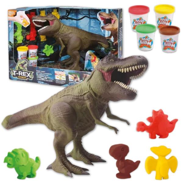 Imagem de Dinossauro Rex Come E Faz Cocô Brinquedo Massinha E Molde