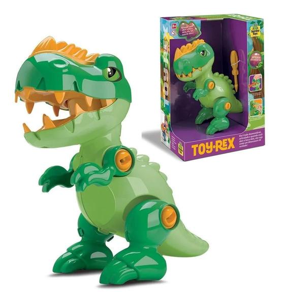 Imagem de Dinossauro Rex De Brinquedo Articulado Com Som - Samba Toys