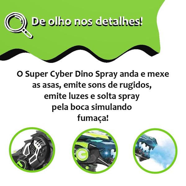 Imagem de Dinossauro Robô Spray C/ Som E Luz Anda E Solta Fumaça - Zoop