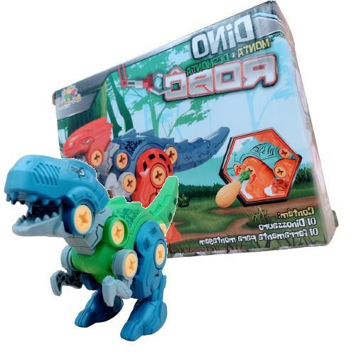 Imagem de Dinossauro Robô T-Rex Brinquedo Infantil Didático Educativo Monta e Desmonta