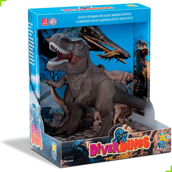 Imagem de Dinossauro T-Rex 25 cm Diver em Vinil - Divertoys