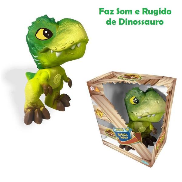 Imagem de Dinossauro T Rex Articulador Faz Som e Rugido Dinos Baby Jurassic World Pupee