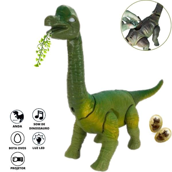 Imagem de Dinossauro T Rex Bota Ovo Anda C/ Som E Projetor De Luz 30cm