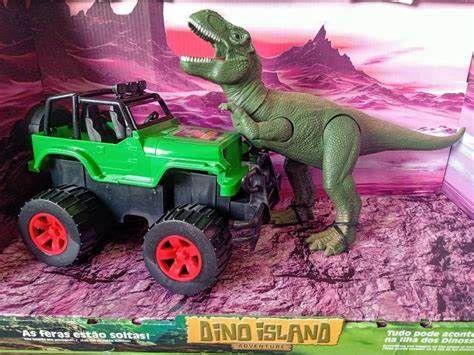 Imagem de Dinossauro T-rex + Jeep Off Road Dino Silmar