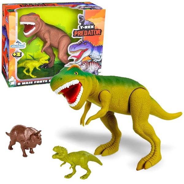 Imagem de Dinossauro Tirano Rex Predator Com Mini Dino - Adijomar