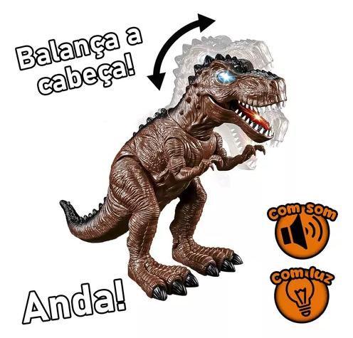 Imagem de Dinossauro Tiranossauro Rex Anda Com Luz E Som.