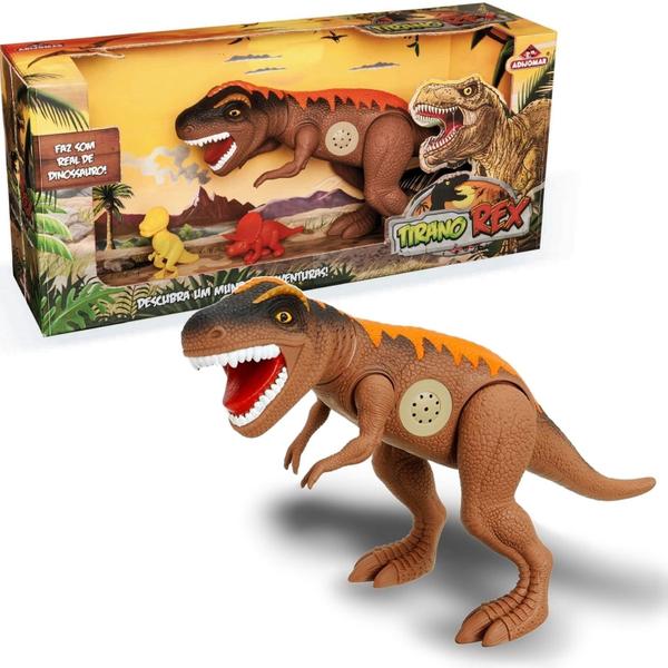 Imagem de Dinossauro Tiranossauro Rex Com Som Articulado - Adijomar