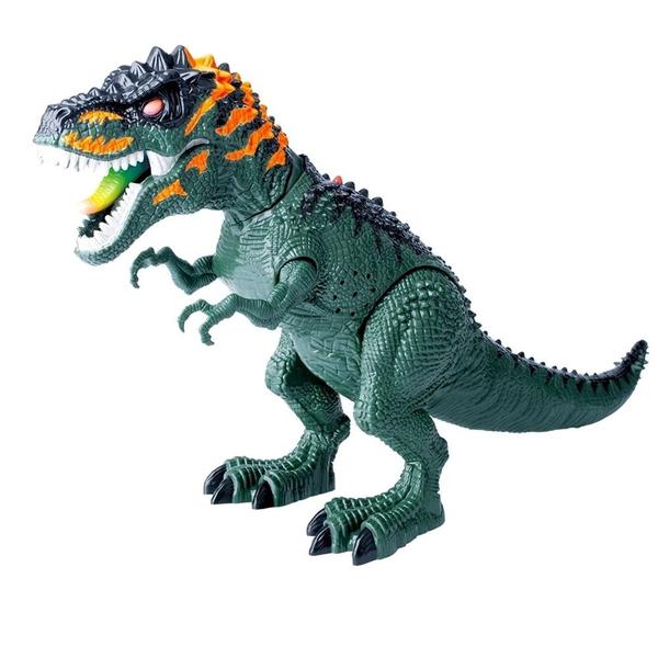 Imagem de Dinossauro Tiranossauro Rex Com Som Luz Anda E Bota Ovos - Dm Toys