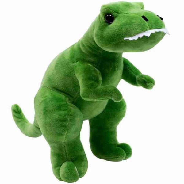 Imagem de Dinossauro Tiranossauro Rex Verde 28cm - Pelúcia