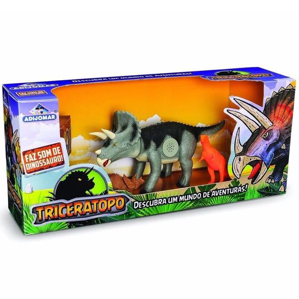 Imagem de Dinossauro Triceratops 36cm Emite Som - Adijomar