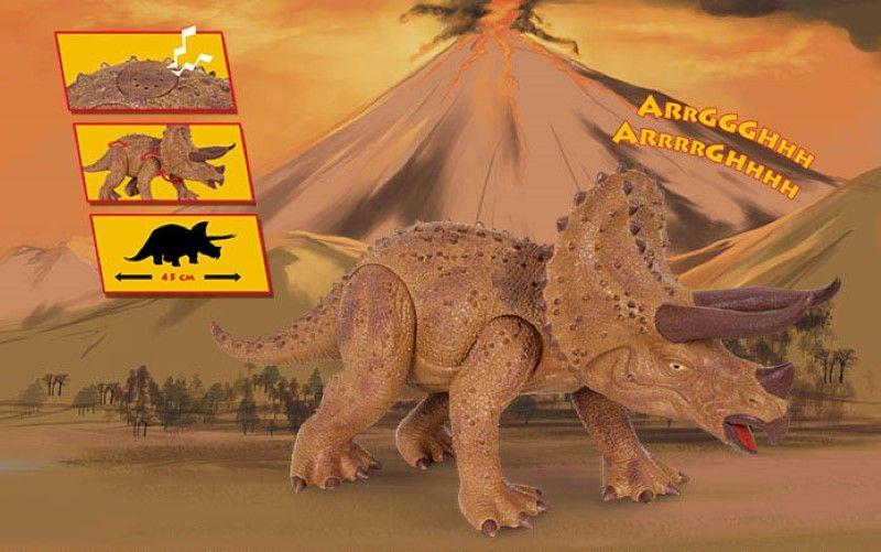 Imagem de Dinossauro Triceratops 45Cm Dino World Som Cotiplás 2089